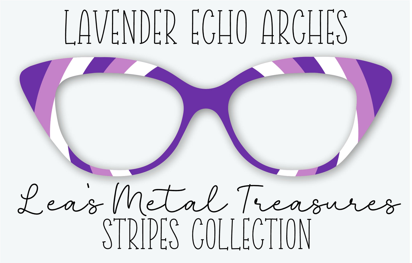 Lavender Echo Arches Eyewear Frame Toppers