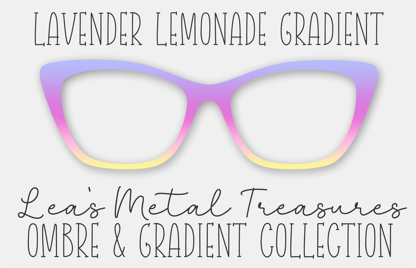 LAVENDER LEMONADE GRADIENT Eyewear Frame Toppers