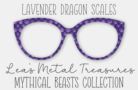 Lavender Dragon Scales Eyewear Frame Toppers COMES WITH MAGNETS
