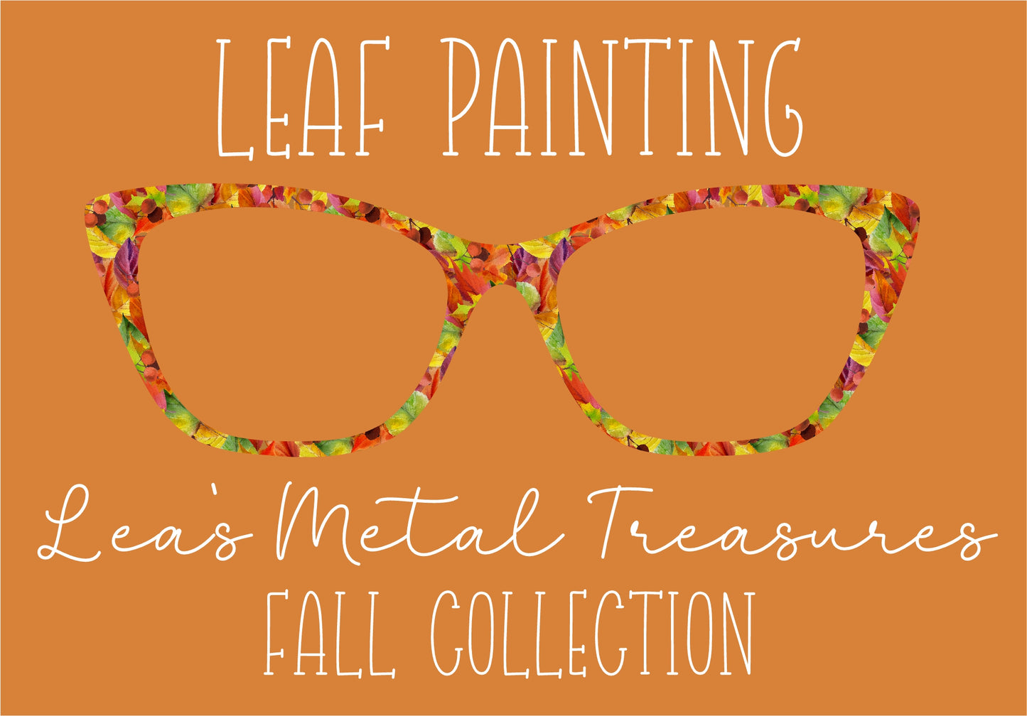 LEAF PAINTING Eyewear Frame Toppers COMES WITH MAGNETS