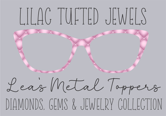 LILAC TUFTED JEWELS Eyewear Frame Toppers COMES WITH MAGNETS