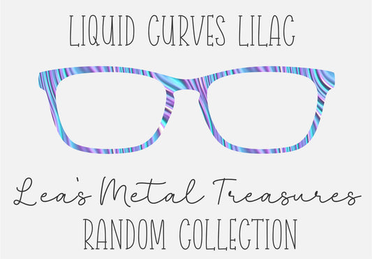 LIQUID CURVES LILAC Eyewear Frame Toppers COMES WITH MAGNETS