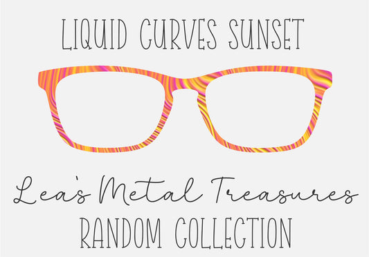 LIQUID CURVES SUNSET Eyewear Frame Toppers COMES WITH MAGNETS