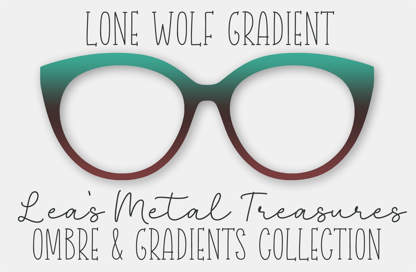 Lone Wolf Gradient Eyewear Frame Toppers