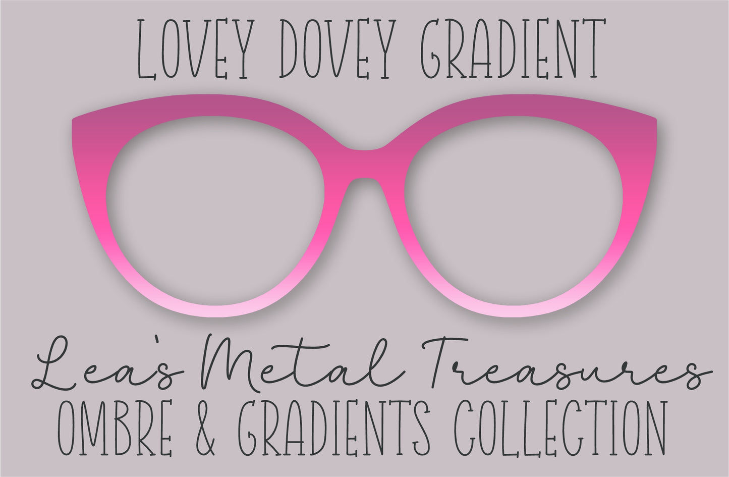 Lovey Dovey Gradient Eyewear Frame Toppers