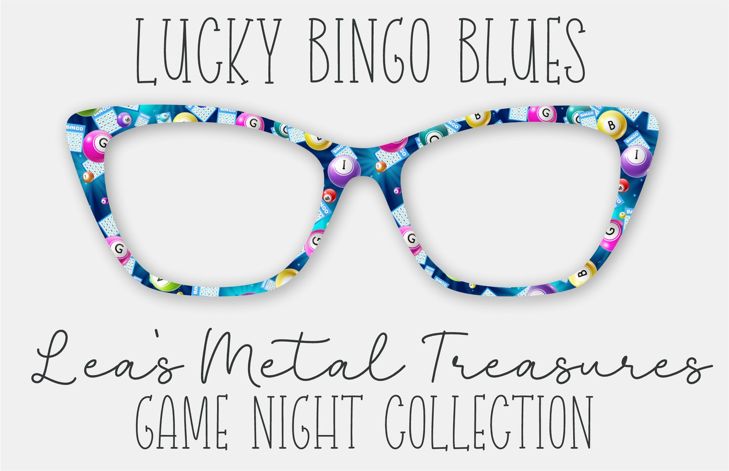Lucky Bingo Blues Eyewear Frame Toppers