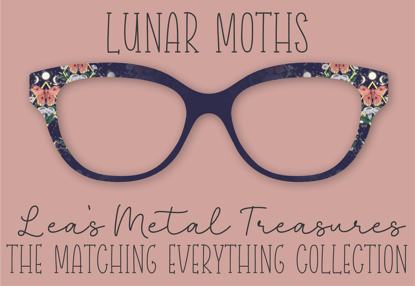 Lunar Moths Magnetic Eyeglasses Topper