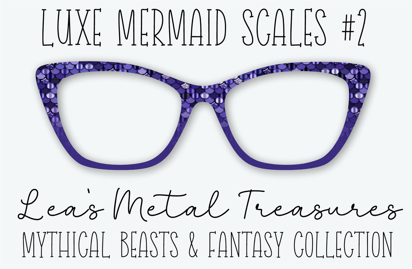 Luxe Mermaid Scale #2 Eyewear Frame Toppers