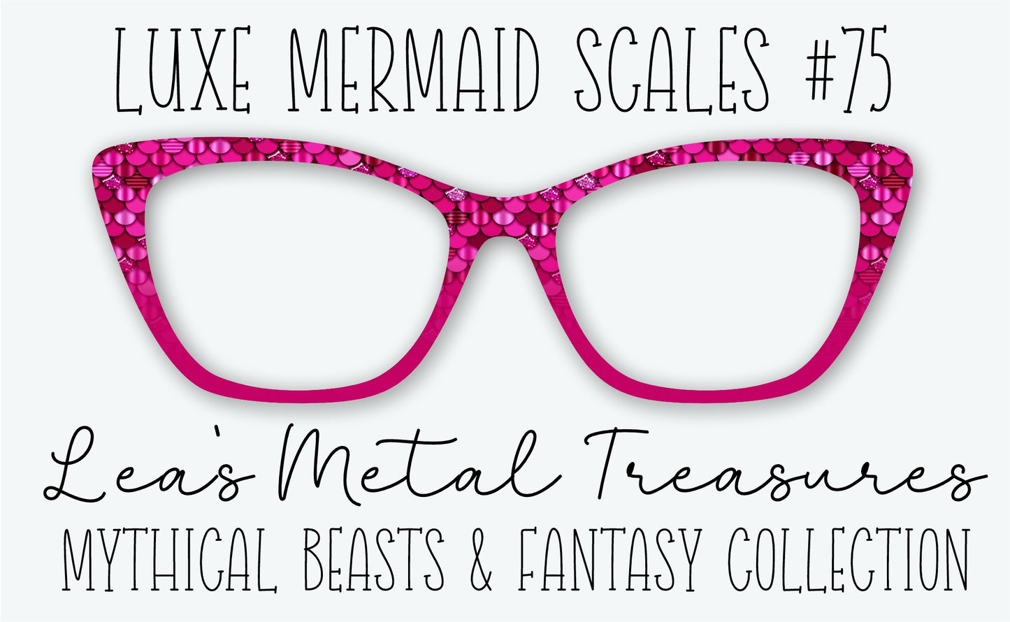 Luxe Mermaid Scales #75 Eyewear Frame Toppers • DECEMBER 2025 TOPPER OF THE MONTH