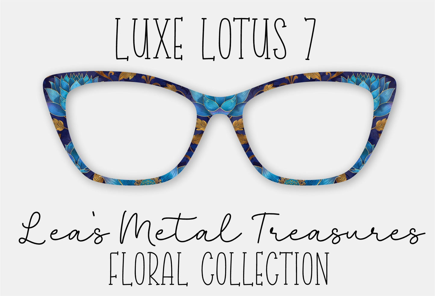 READY TO SHIP JUNE 2025 • Luxe Lotus 7 Eyewear Frame Toppers