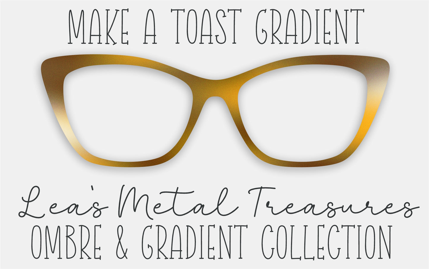 Make A Toast Gradient Eyewear Frame Toppers