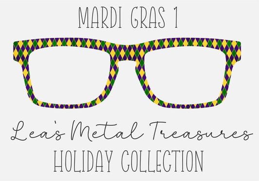 MARDI GRAS 1 Eyewear Frame Toppers COMES WITH MAGNETS