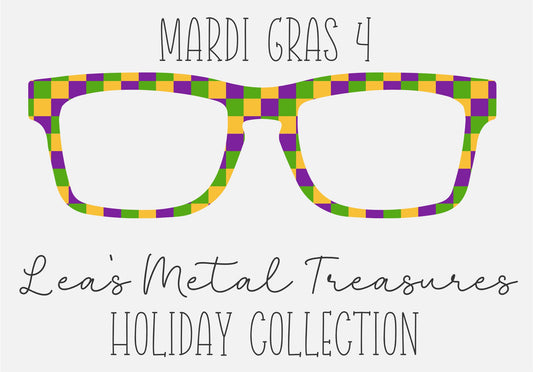 MARDI GRAS 4 Eyewear Frame Toppers COMES WITH MAGNETS
