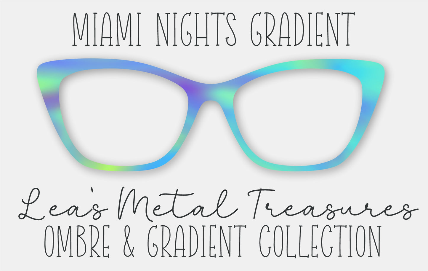 MIAMI NIGHTS GRADIENT Eyewear Frame Toppers