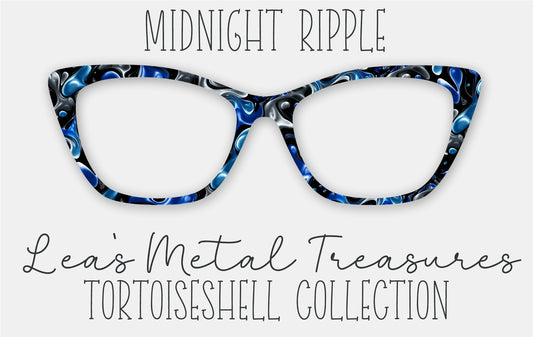MIDNIGHT RIPPLE Tort inspired Eyewear Frame Toppers
