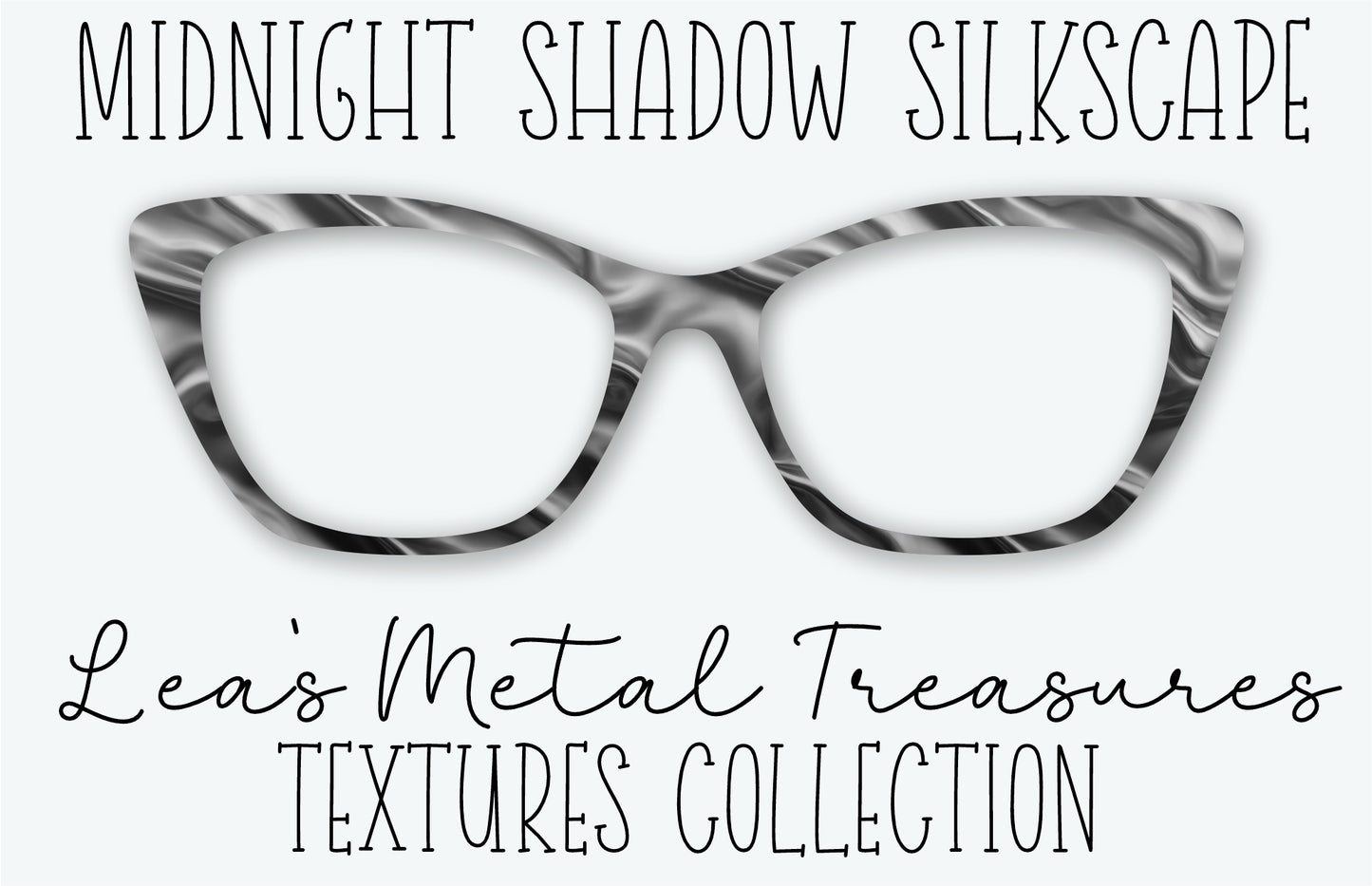 MIDNIGHT SHADOW SILKSCAPE Eyewear Frame Toppers