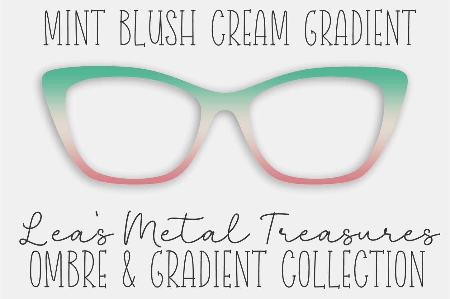MINT BLUSH CREAM GRADIENT Eyewear Frame Toppers
