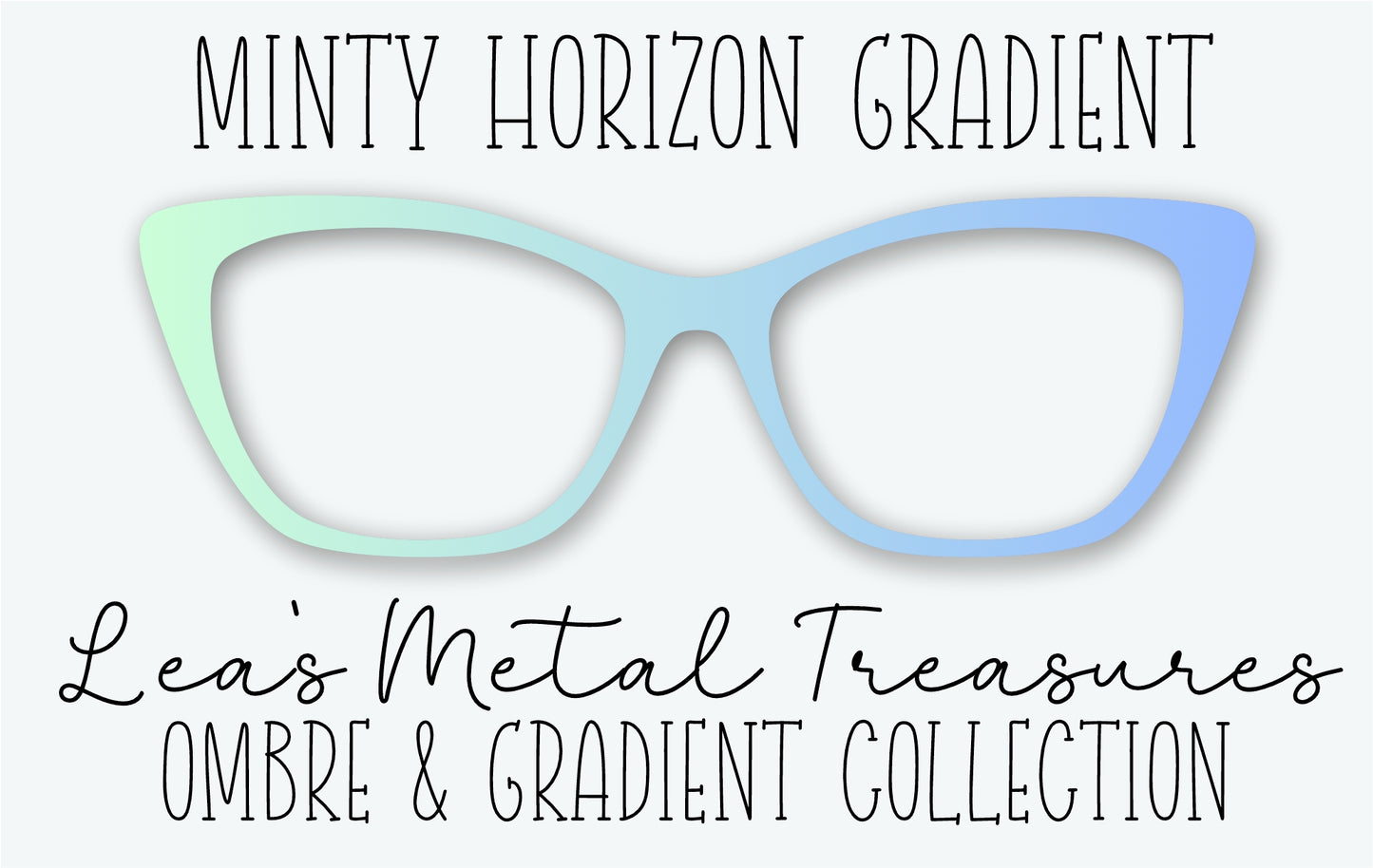 MINTY HORIZON GRADIENT Eyewear Frame Toppers