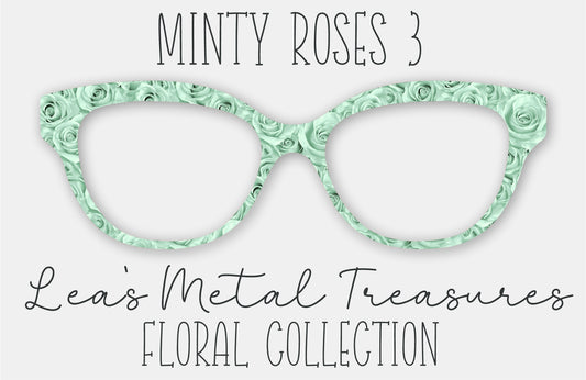 Minty Roses 3 • Magnetic Eyeglasses Topper