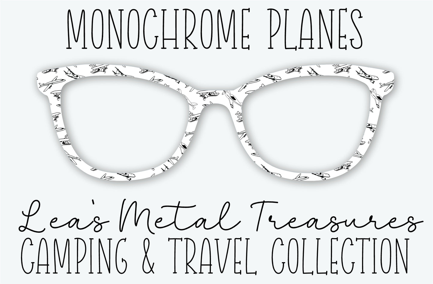 Monochrome Planes Eyewear Frame Toppers