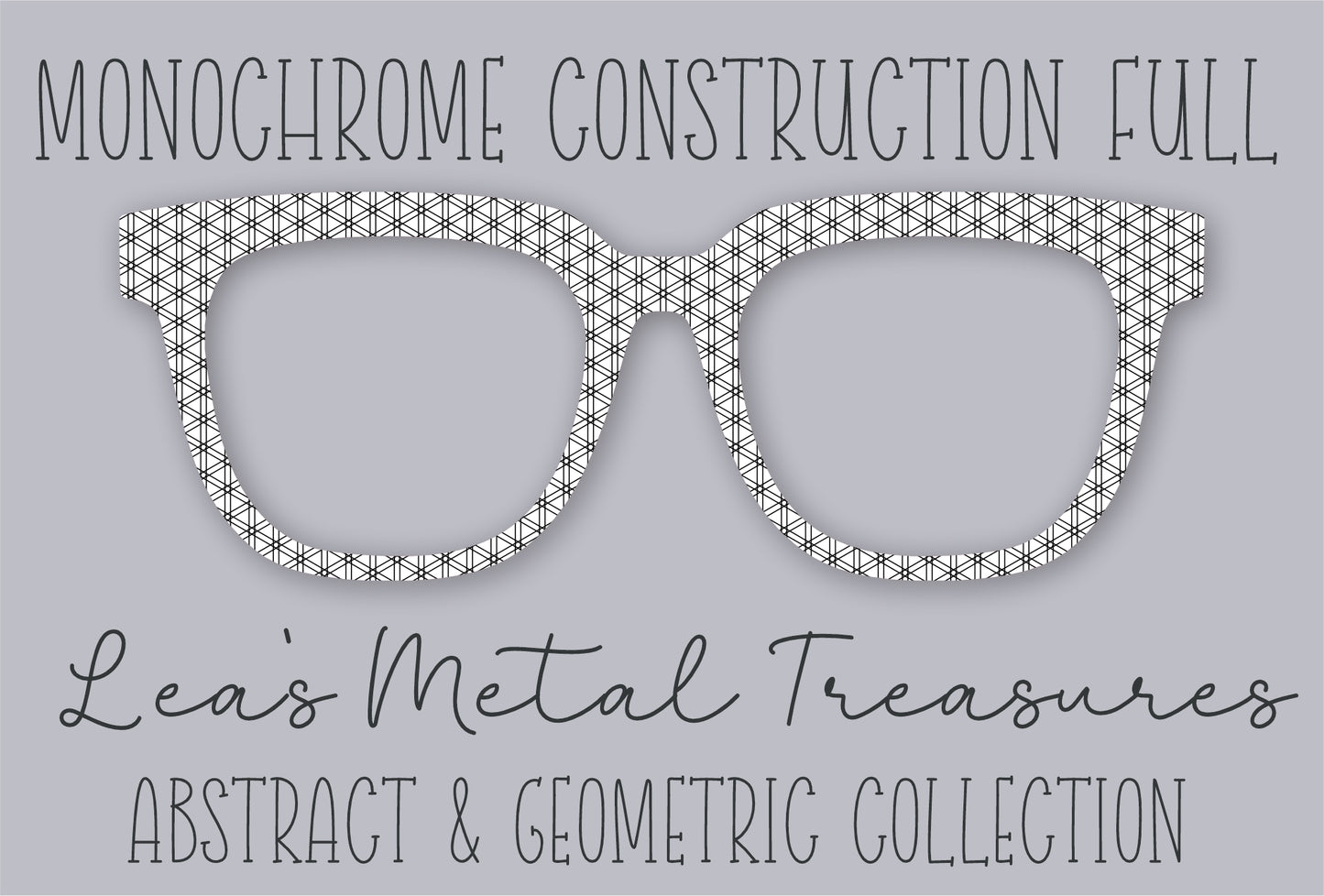 Monochrome Construction Full • Magnetic Eyeglasses Toppers