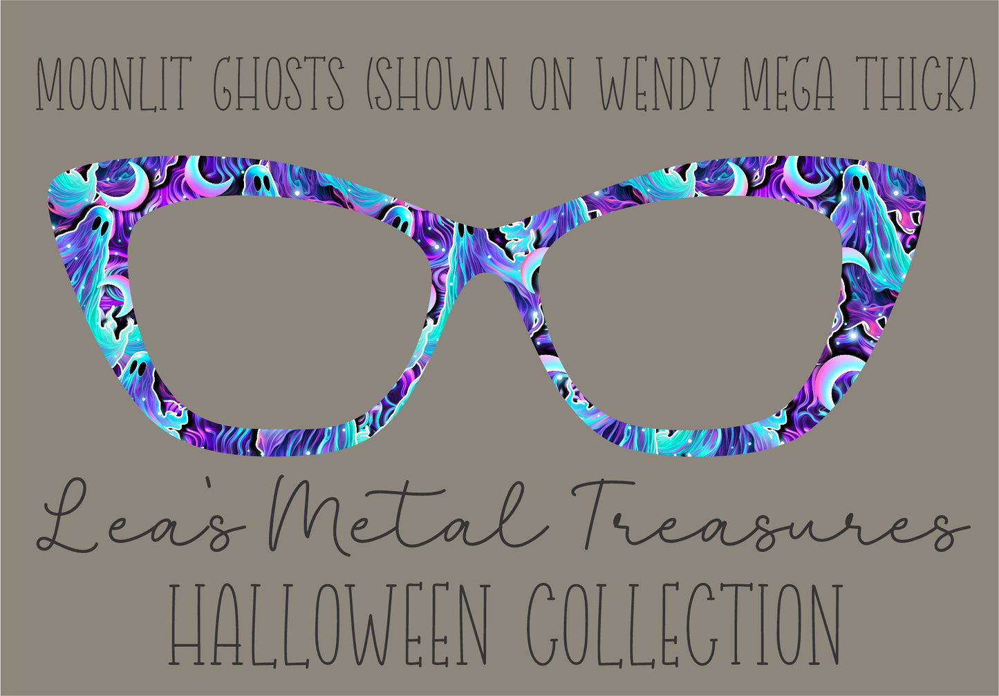 MOONLIT GHOSTS Eyewear Frame Toppers COMES WITH MAGNETS