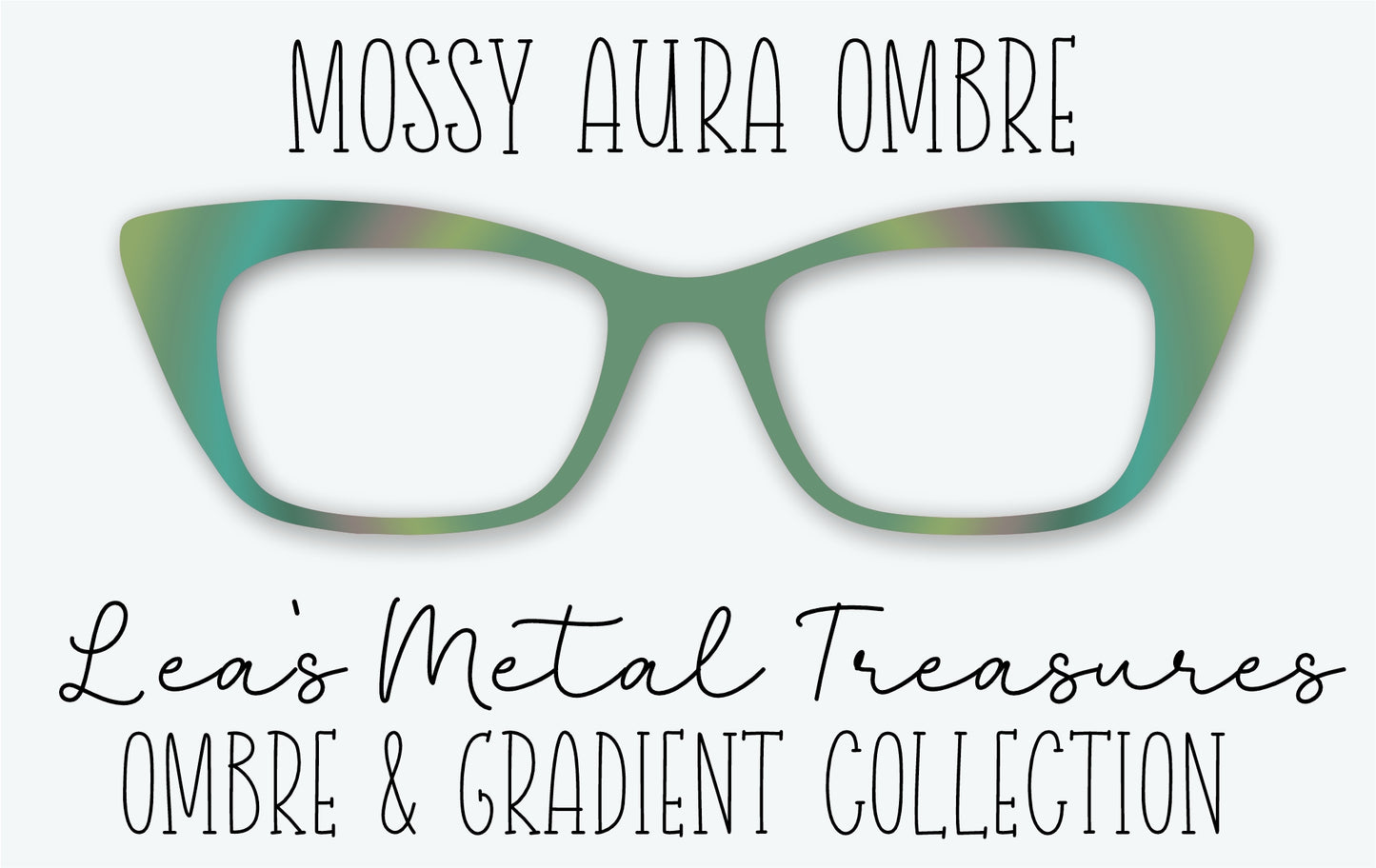 Mossy Aura Ombre Eyewear Frame Toppers