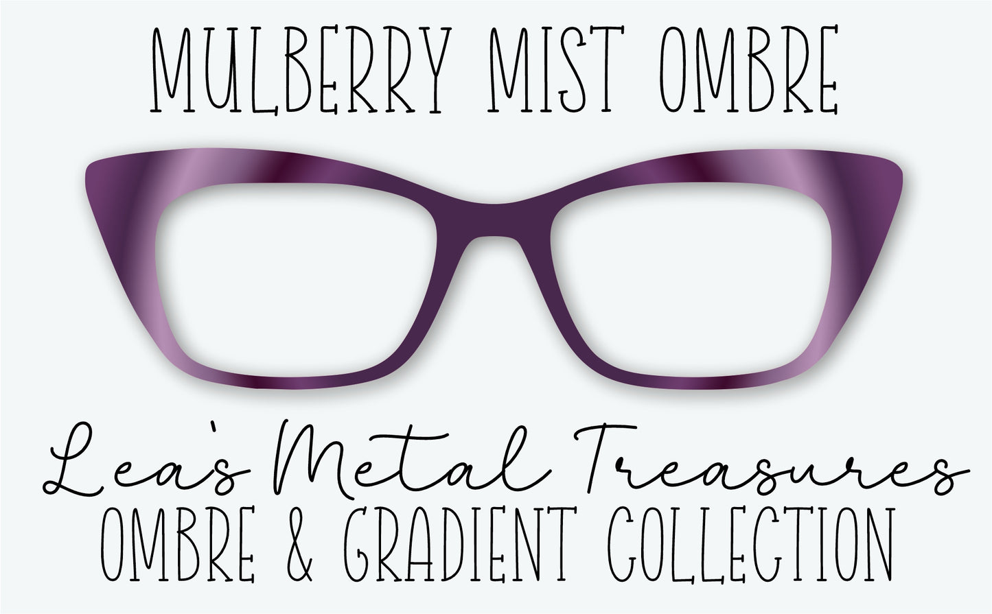 Mulberry Mist Ombre Eyewear Frame Toppers