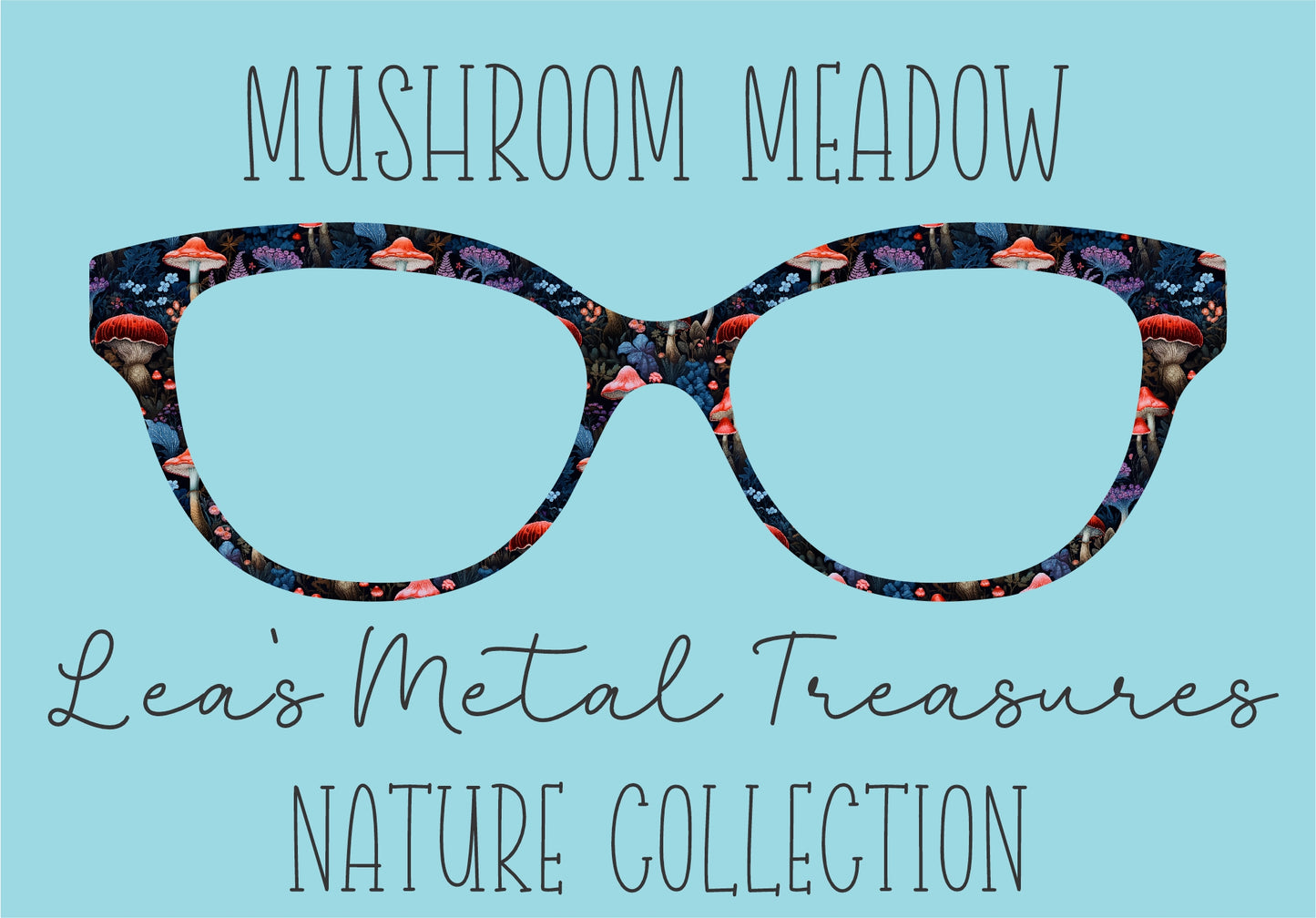 Mushroom Meadow Eyewear Frame Toppers COMES WITH MAGNETS