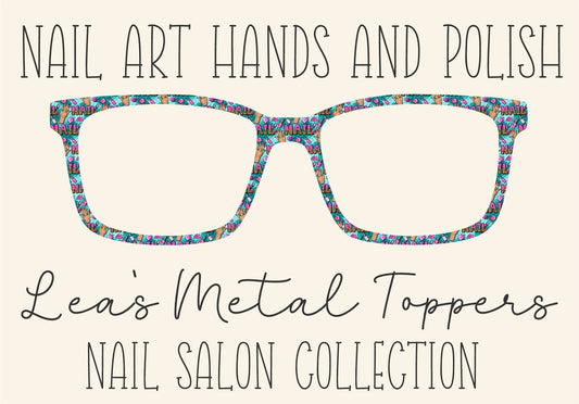 NAIL ART HANDS AND POLISH Eyewear Frame Toppers COMES WITH MAGNETS
