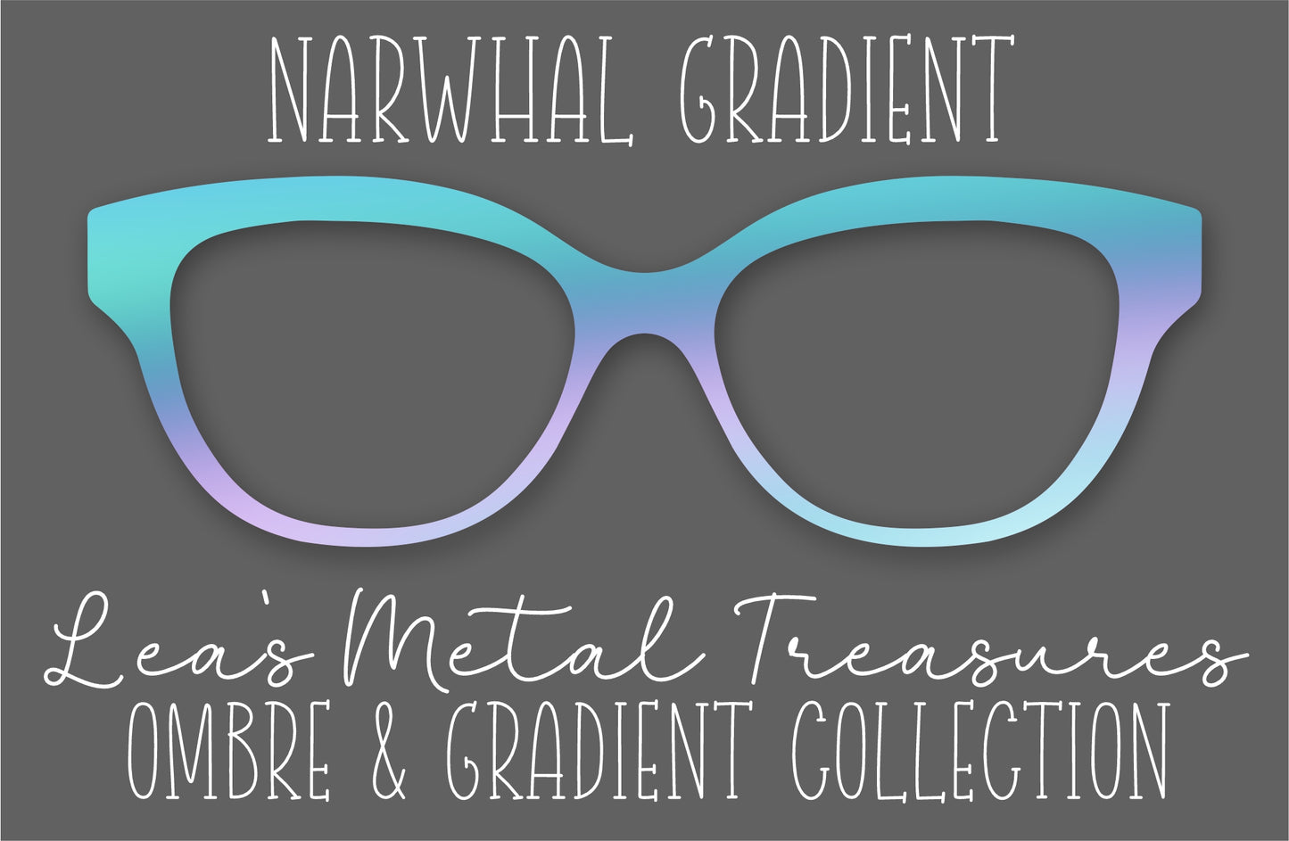 Narwhal Gradient Eyewear Frame Toppers