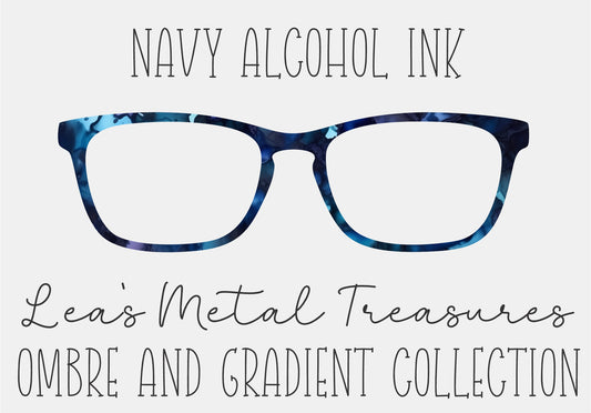 NAVY ALCOHOL INK Eyewear Frame Toppers COMES WITH MAGNETS