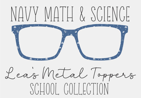 NAVY MATH AND SCIENCE Eyewear Frame Toppers COMES WITH MAGNETS