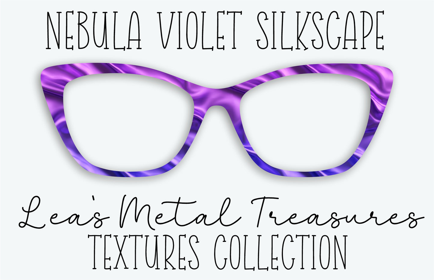 NEBULA VIOLET SILKSCAPE Eyewear Frame Toppers