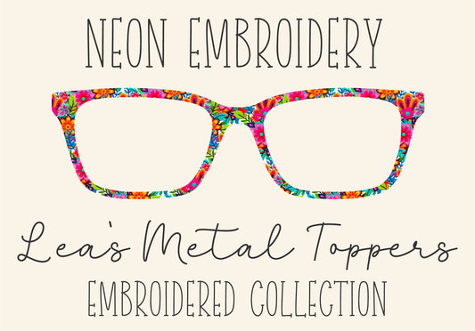 NEON EMBROIDERY Eyewear Frame Toppers