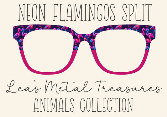 NEON FLAMINGOS SPLIT Eyewear Frame Toppers COMES WITH MAGNETS