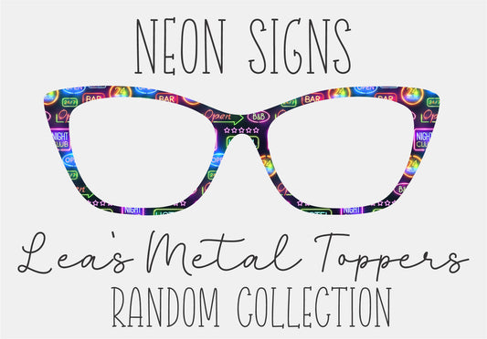 NEON SIGNS Eyewear Frame Toppers COMES WITH MAGNETS