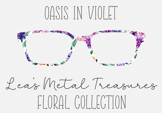 OASIS IN VIOLET Eyewear Frame Toppers COMES WITH MAGNETS