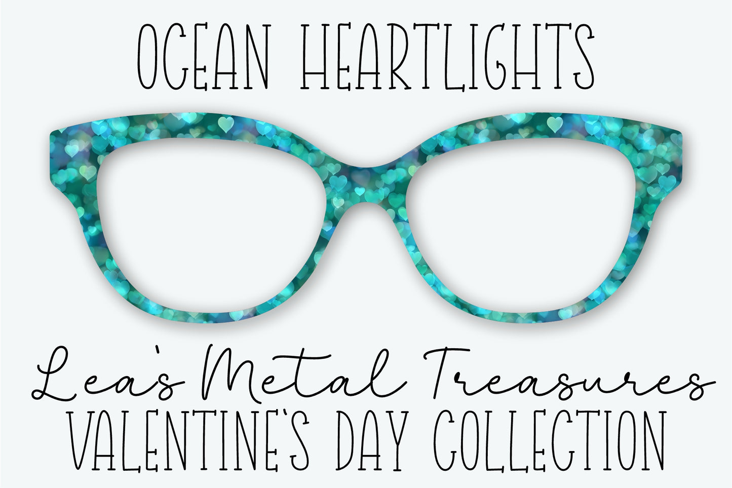 Ocean Heartlights Eyewear Frame Toppers