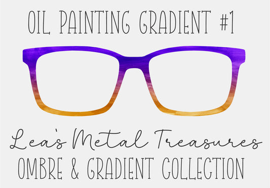 OIL PAINTING GRADIENT 1 Eyewear Frame Toppers COMES WITH MAGNETS