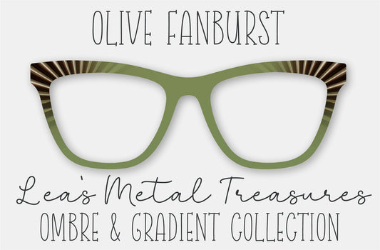 Olive Fanburst Eyewear Frame Toppers