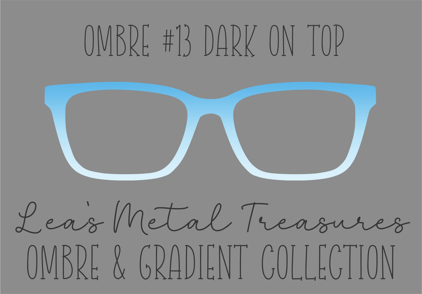 OMBRE 13 DARK ON TOP Eyewear Toppers COMES WITH MAGNETS