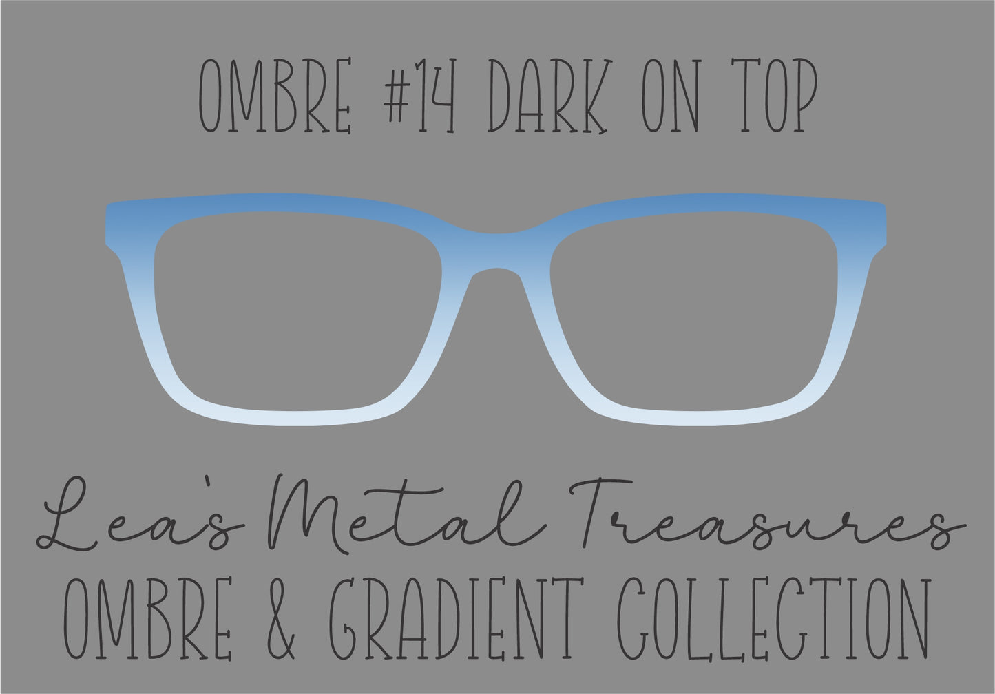 OMBRE 14 DARK ON TOP Eyewear Toppers COMES WITH MAGNETS