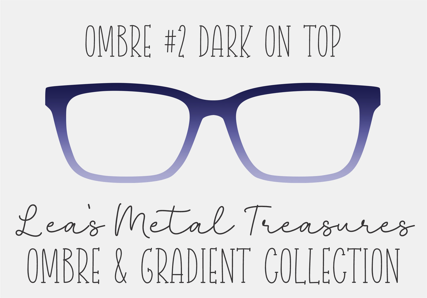 OMBRE 2 DARK ON TOP Eyewear Toppers COMES WITH MAGNETS