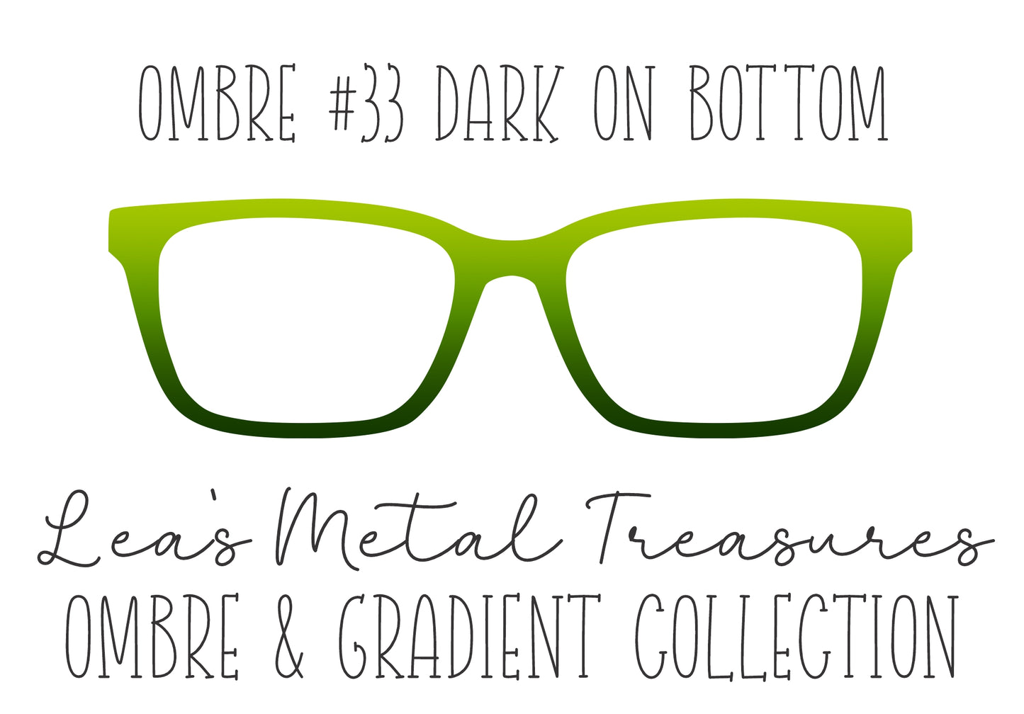 OMBRE 33 DARK ON BOTTOM Eyewear Toppers COMES WITH MAGNETS