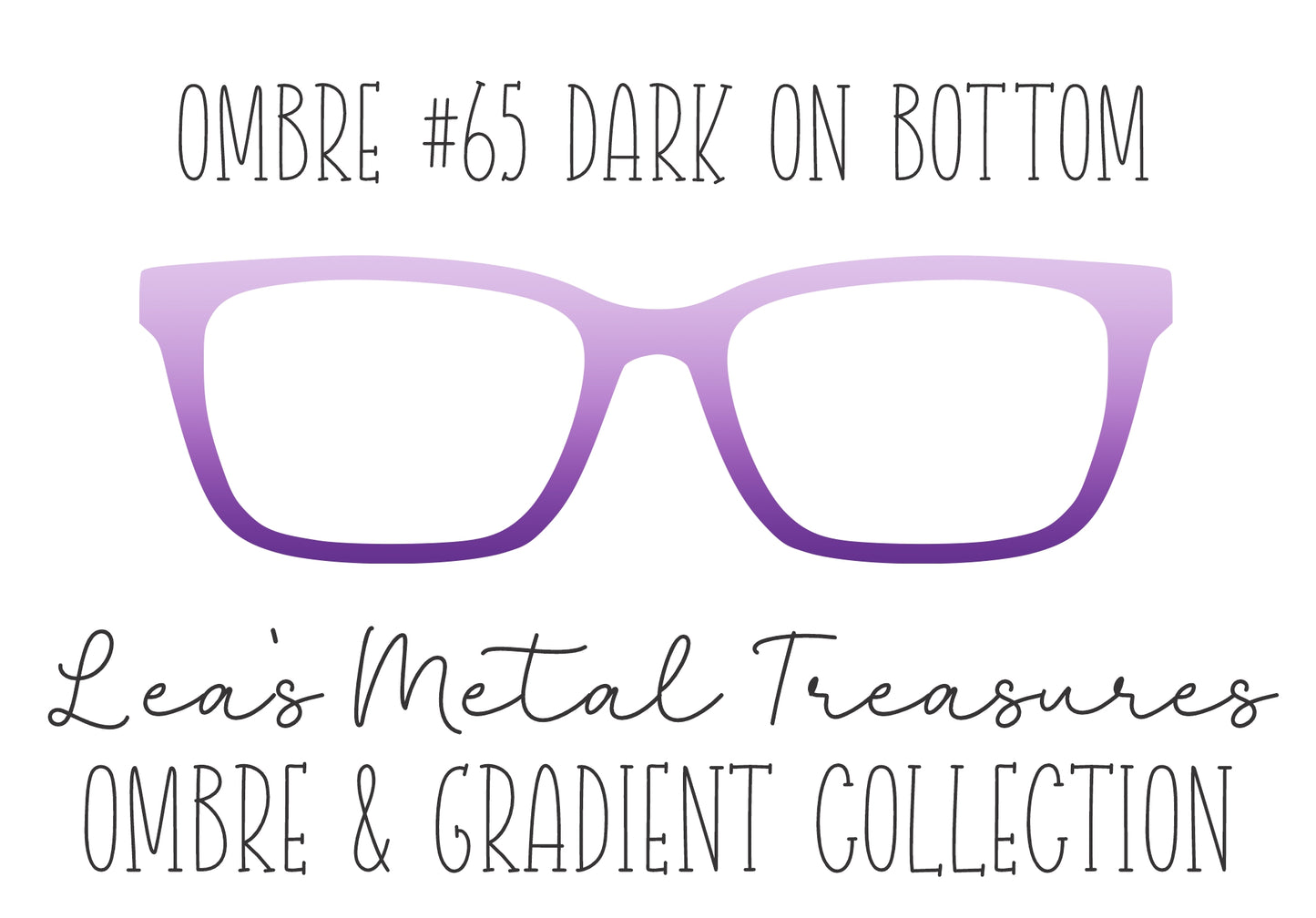 OMBRE 65 DARK ON BOTTOM Eyewear Toppers COMES WITH MAGNETS