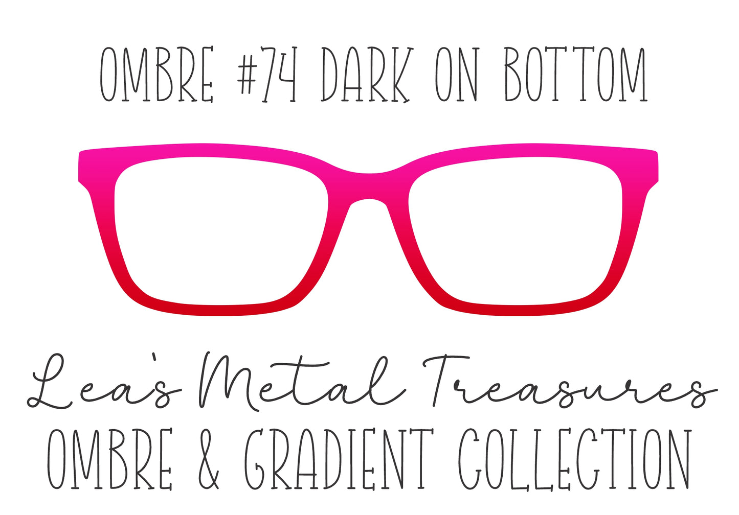 OMBRE 74 DARK ON BOTTOM Eyewear Toppers COMES WITH MAGNETS