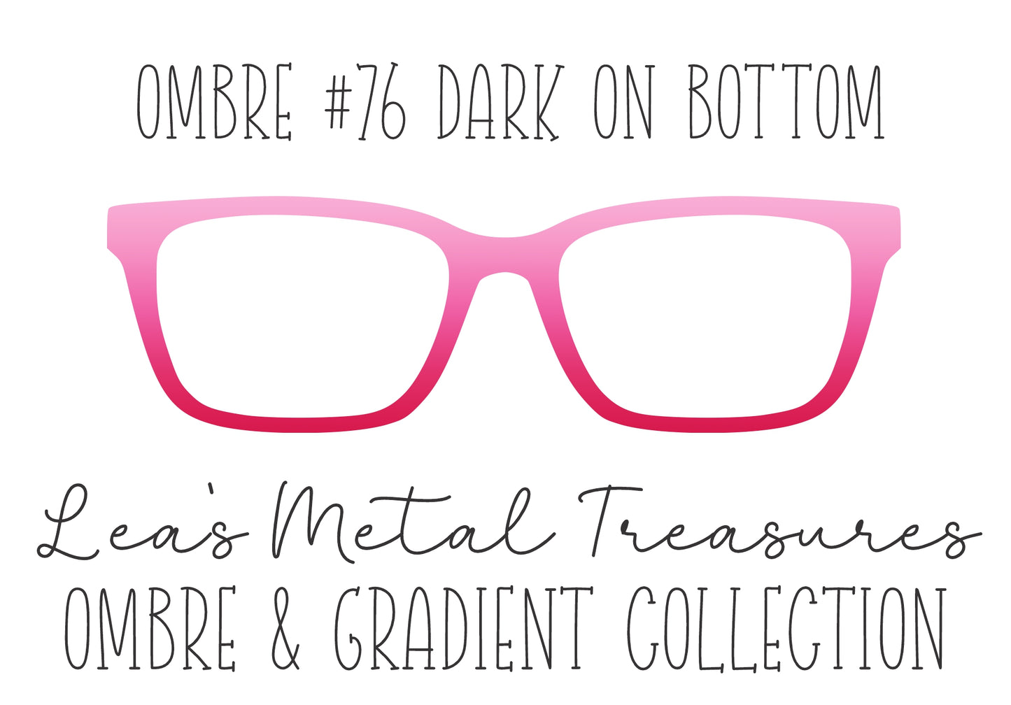 OMBRE 76 DARK ON BOTTOM Eyewear Toppers COMES WITH MAGNETS