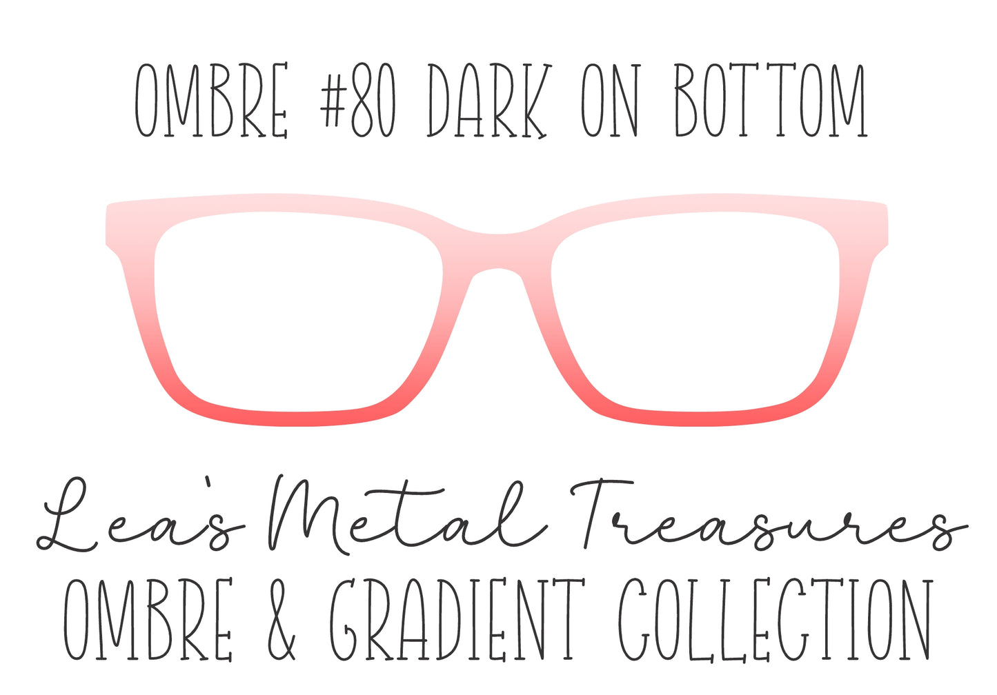 OMBRE 80 DARK ON BOTTOM Eyewear Toppers COMES WITH MAGNETS