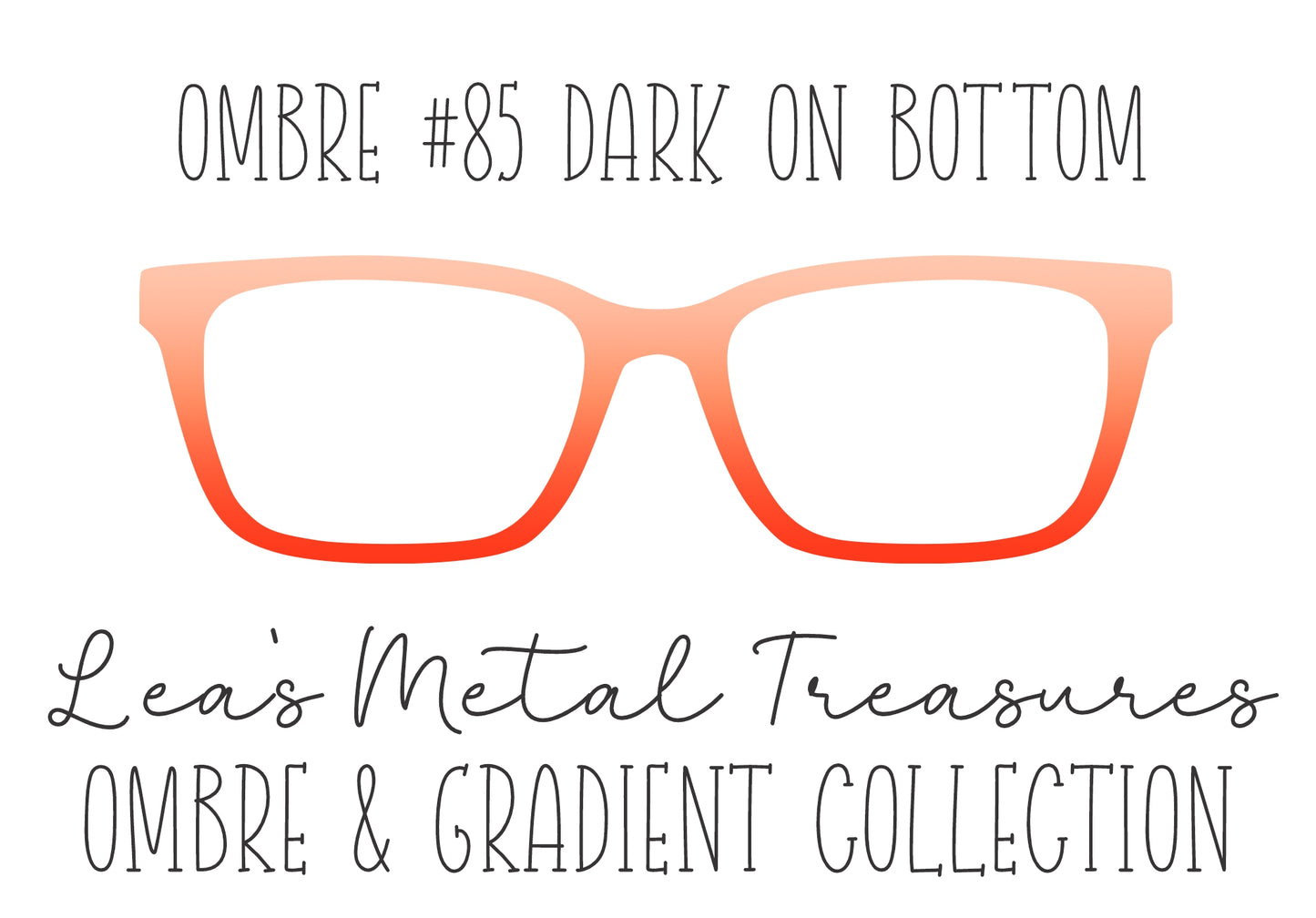OMBRE 85 DARK ON BOTTOM Eyewear Toppers COMES WITH MAGNETS